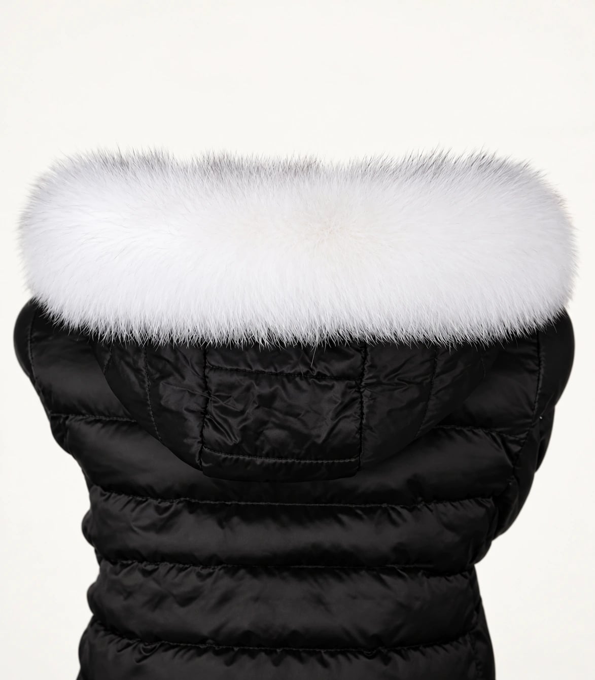 Premium Fox Fur Trim Hood Replacement Collar (White)