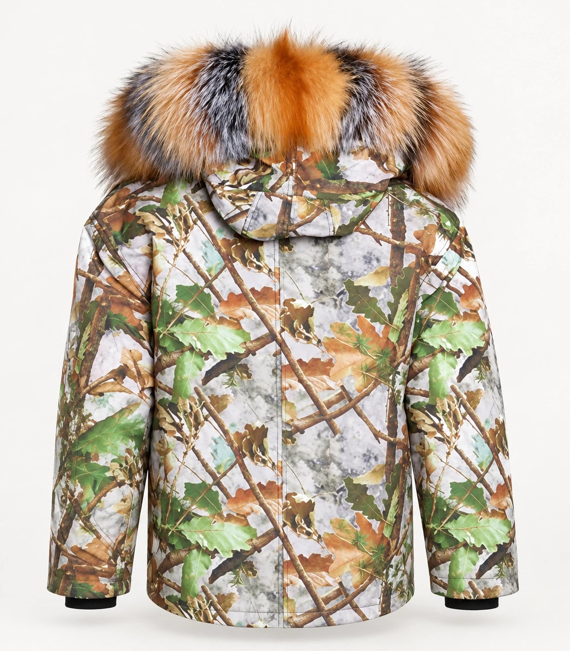 Raccoon Fur Trim Replacement Collar (Arctic Camo)