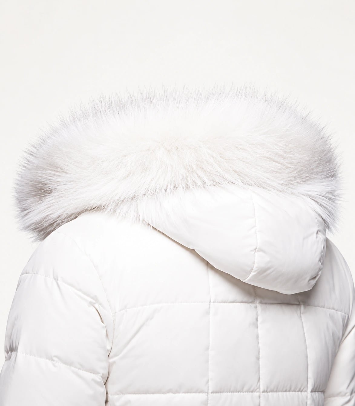 Faux Fur Trim Hood Replacement Collar (White Raccoon) – product image