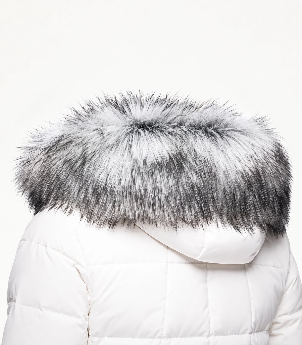 Faux Fur Trim Hood Replacement Collar (Silver Fox) – product image