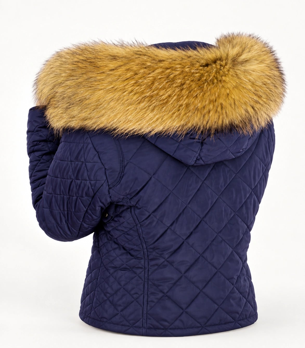 Raccoon Fur Trim Replacement Collar (Dyed Yellow)