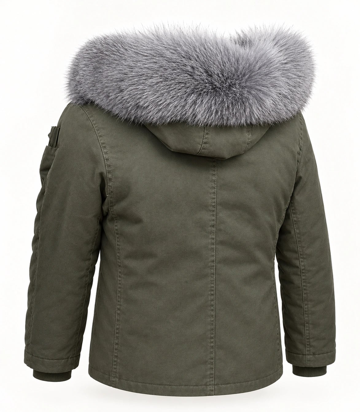 Raccoon Fur Trim Replacement Collar (Grey)