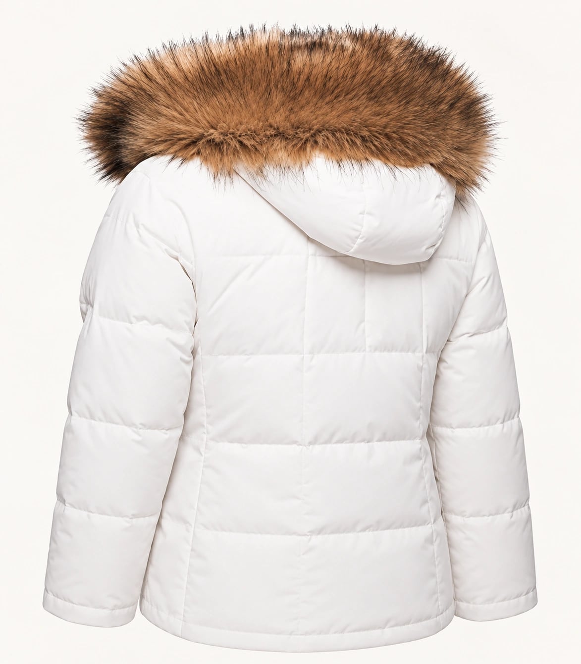Faux Fur Trim Hood Replacement Collar (Beige Fox) – product image
