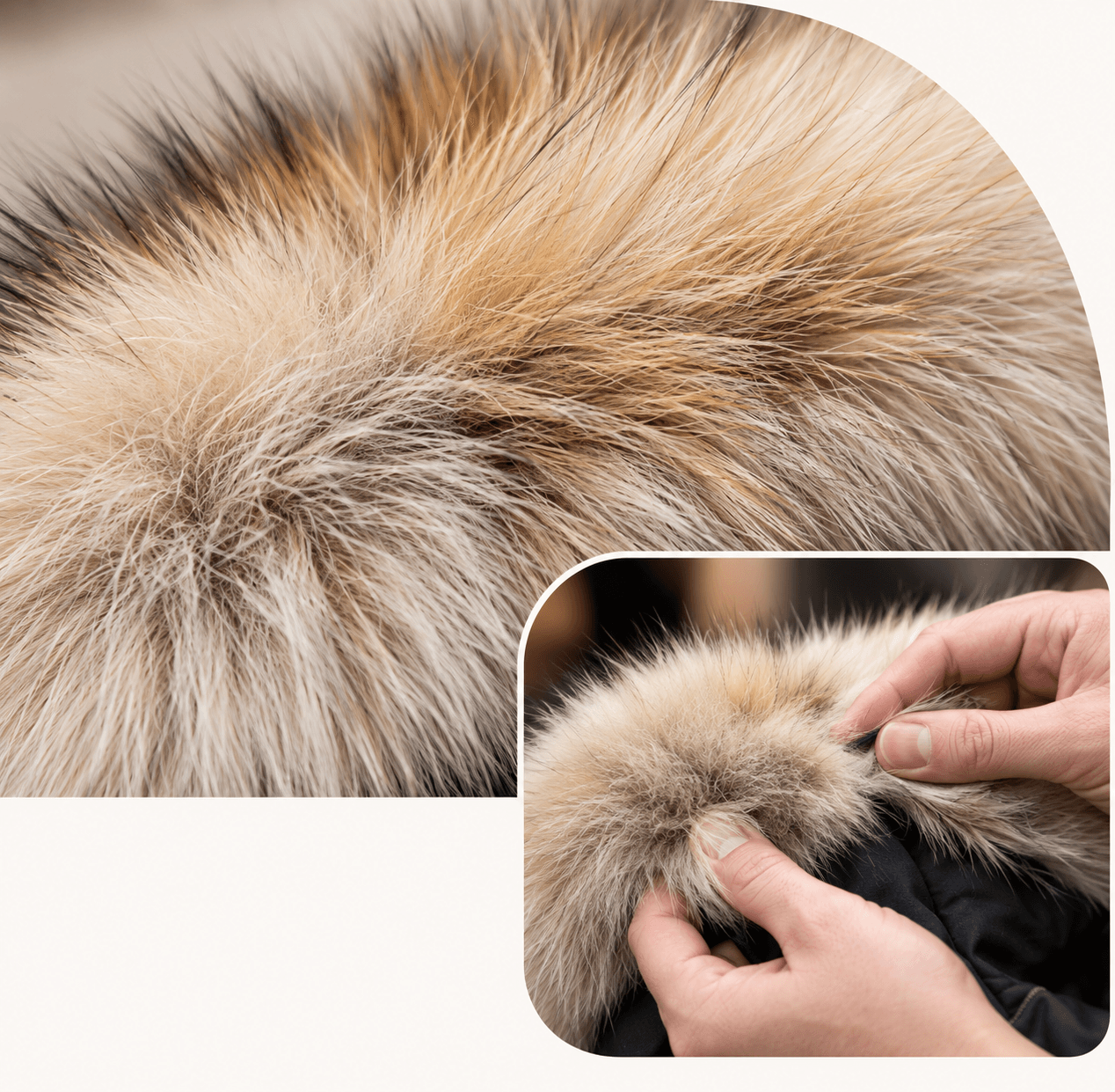 Fur texture and hand craftsmanship from the supplied design