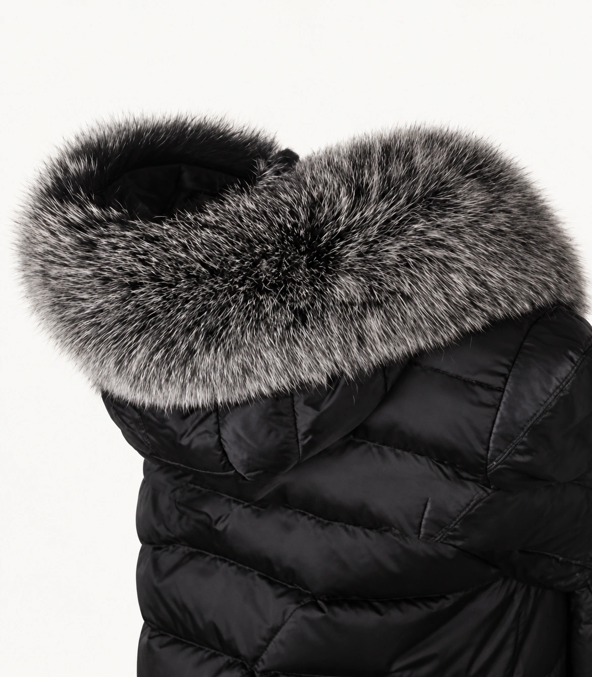 Custom Fox Fur Trim Hood Replacement Collar (Frosted)