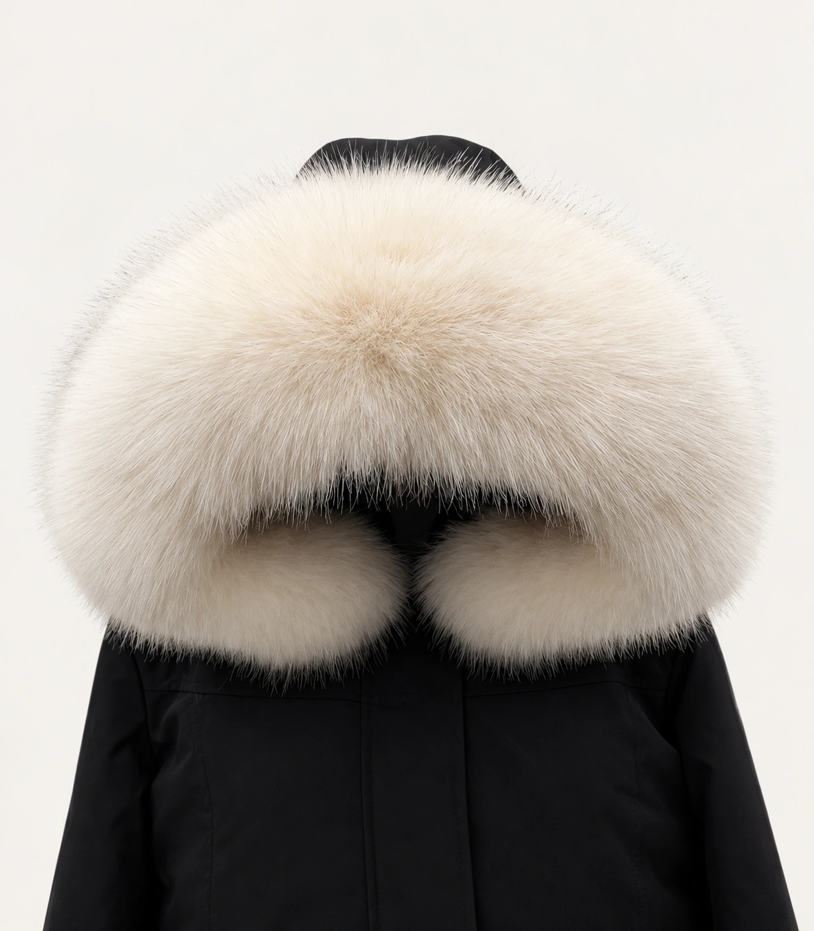 Faux Fur Trim Hood Replacement Collar ( Beige Fox) – product image