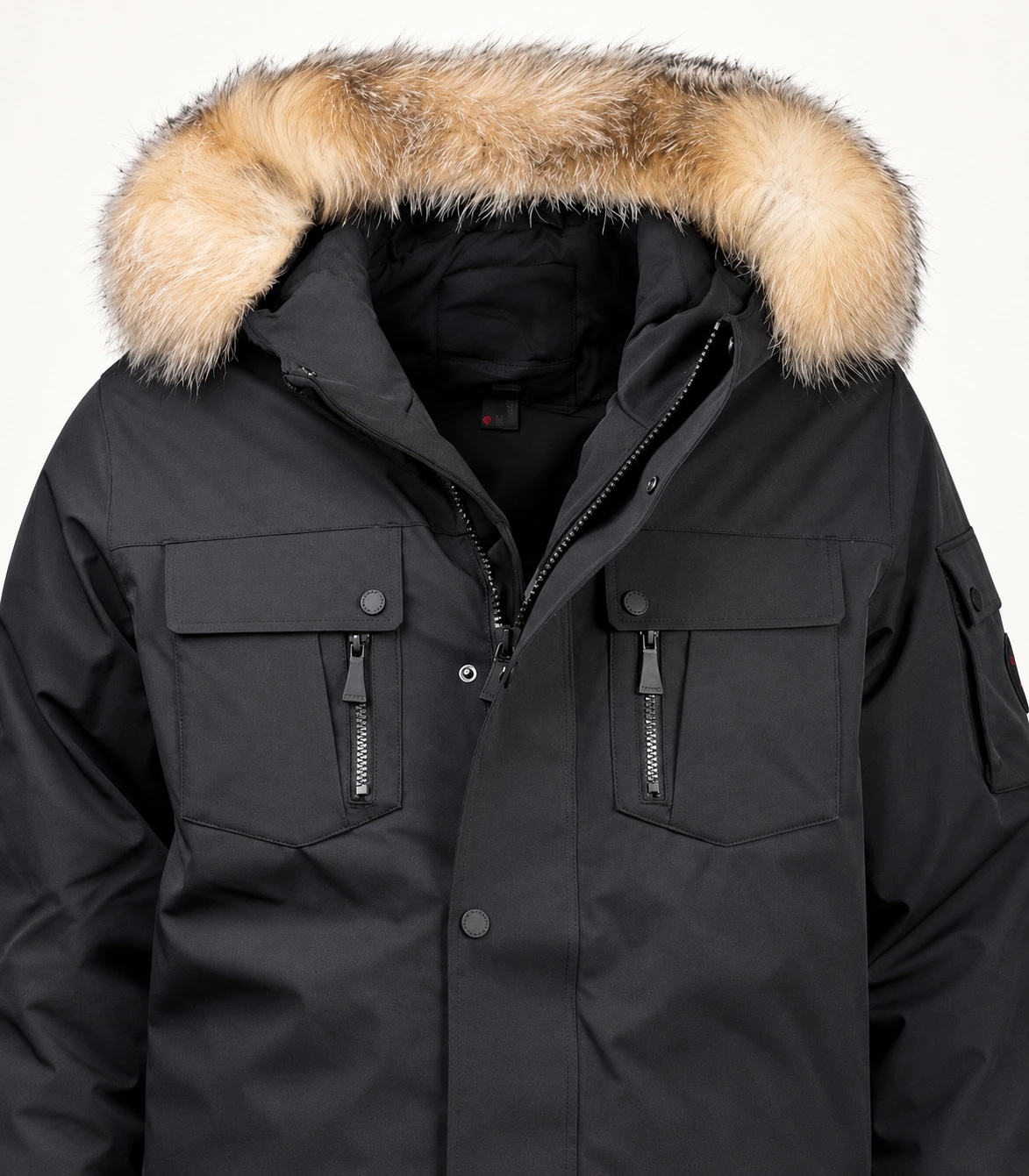 Custom Coyote Fur Trim Hood Replacement Collar