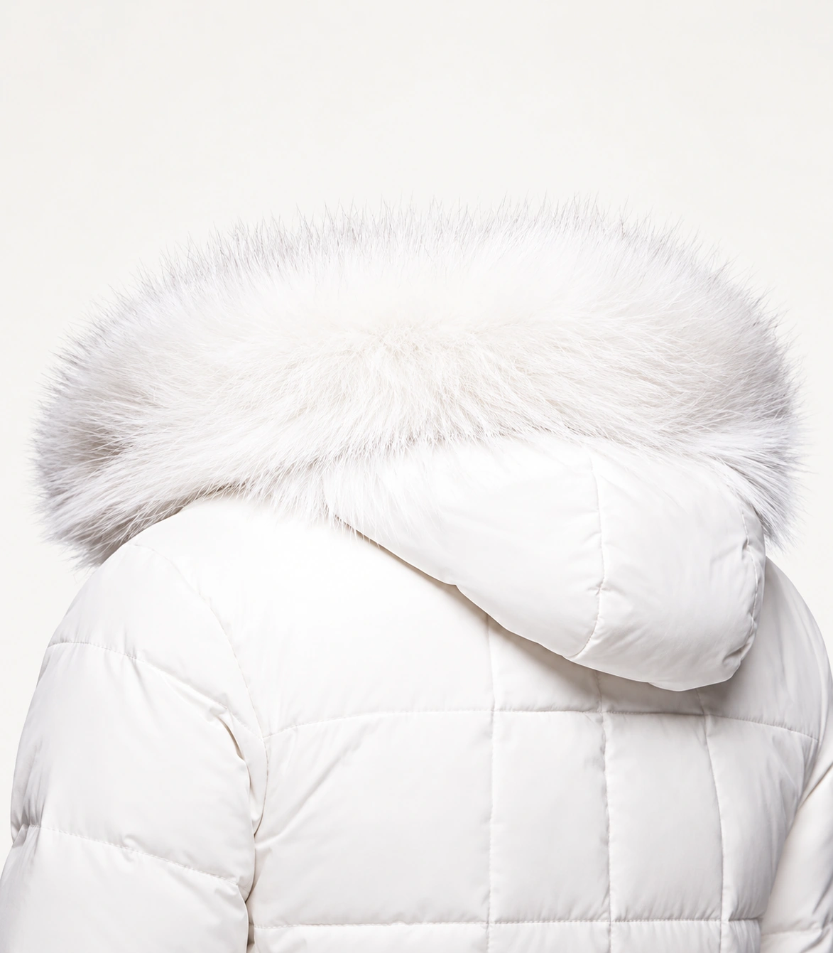 Faux Fur Trim Hood Replacement Collar (White Raccoon) – product image