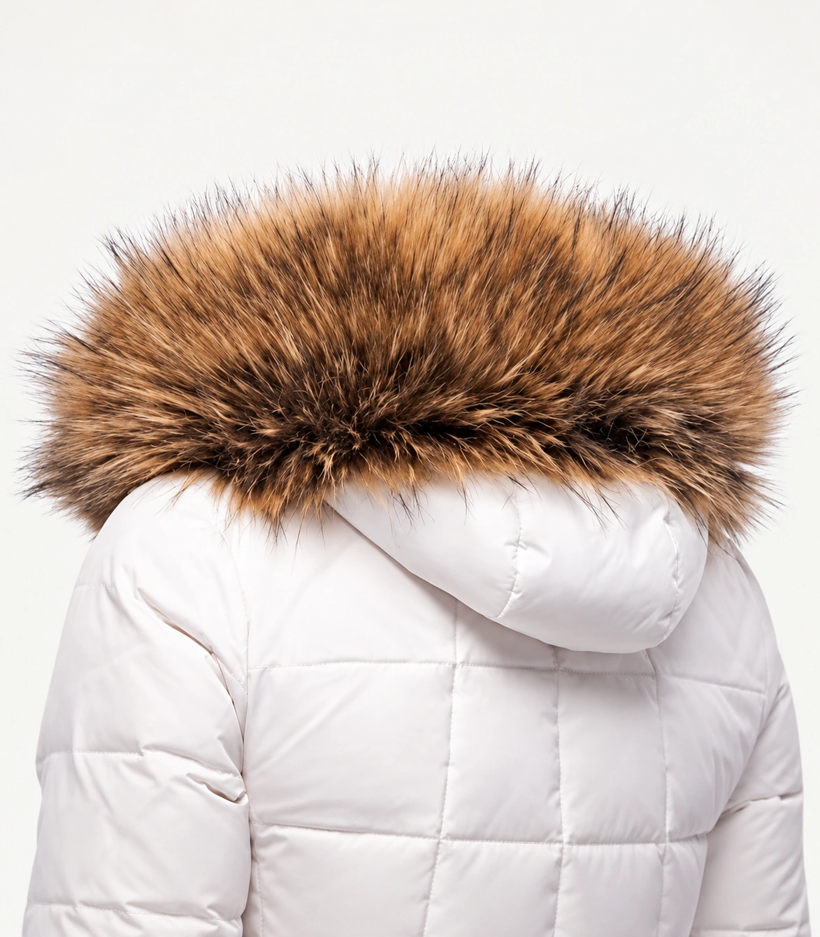 Faux Fur Trim Hood Replacement Collar (Orange Raccoon) – product image