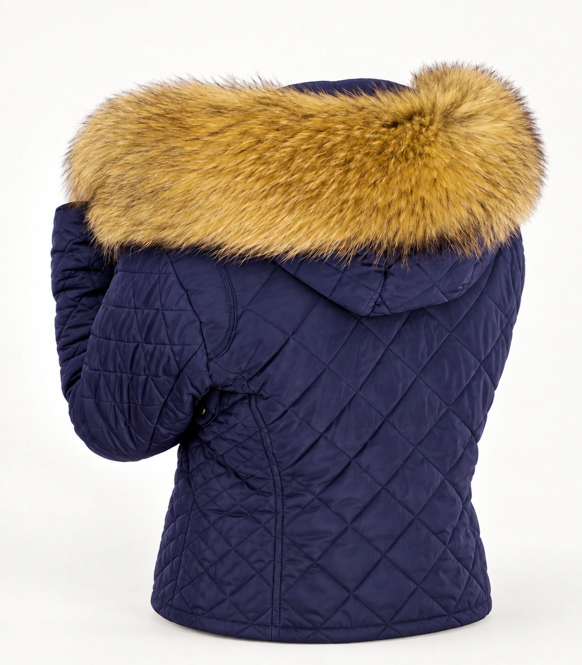 Raccoon Fur Trim Replacement Collar (Dyed Yellow)
