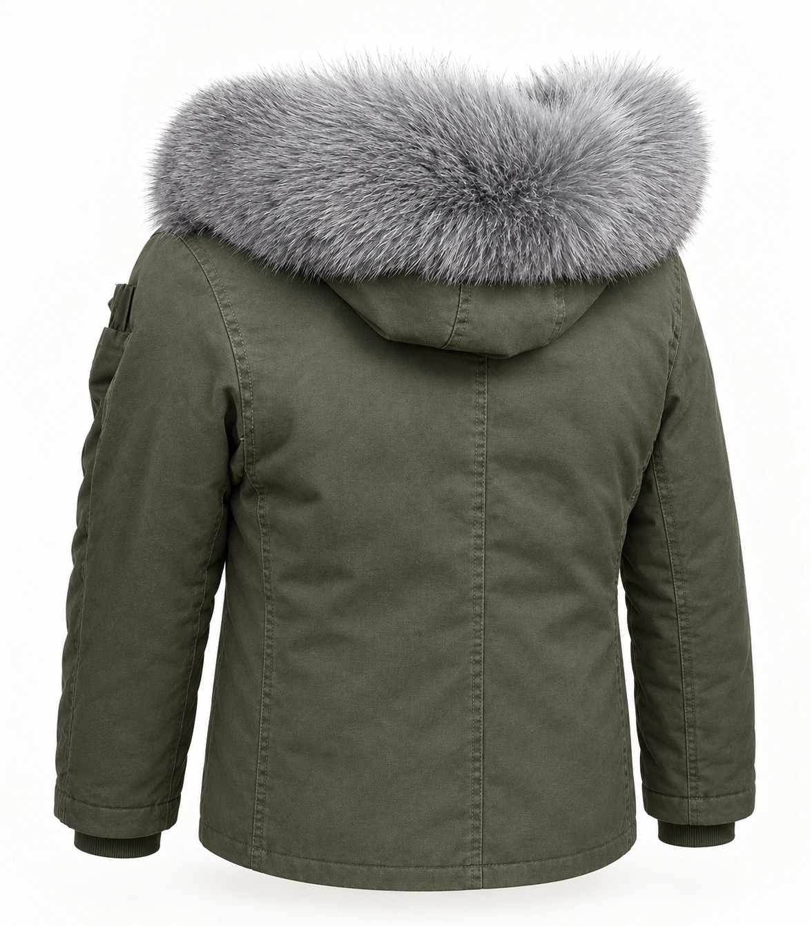 Raccoon Fur Trim Replacement Collar (Grey)