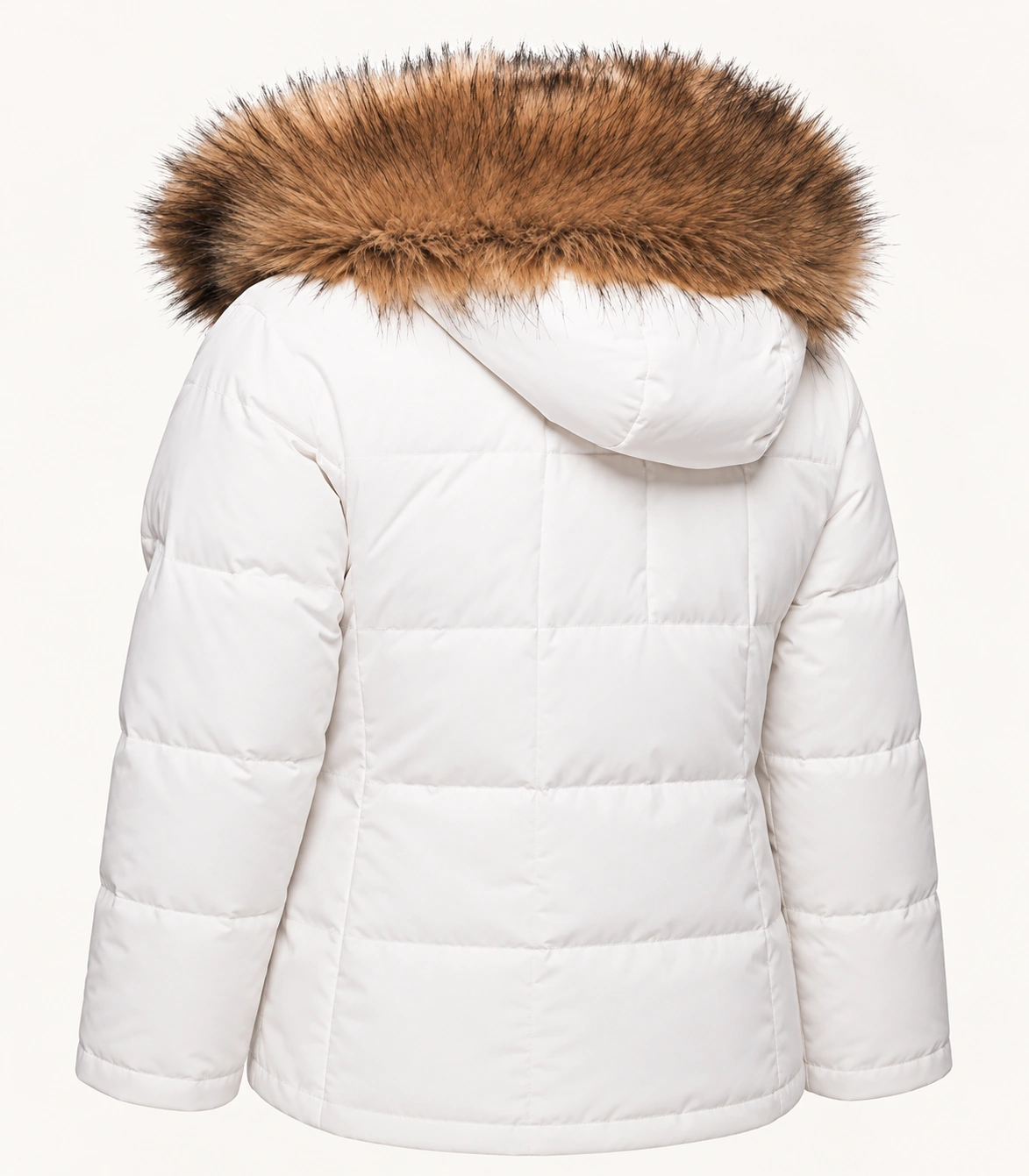 Faux Fur Trim Hood Replacement Collar (Beige Fox) – product image