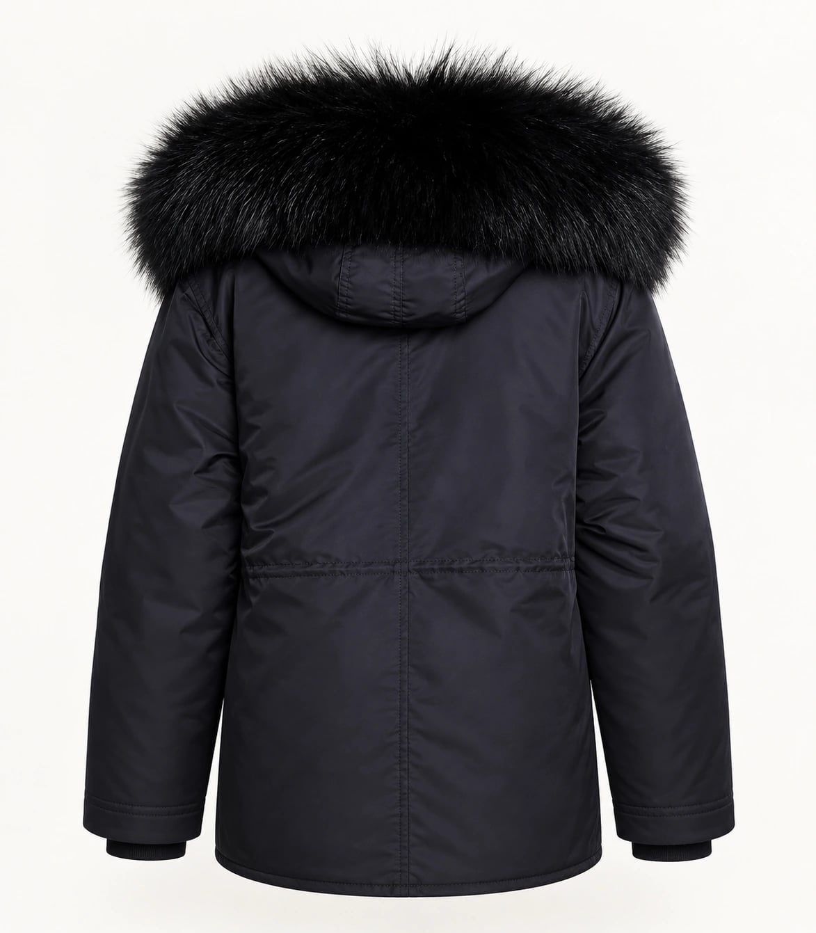 Raccoon Fur Trim Replacement Collar (Black)