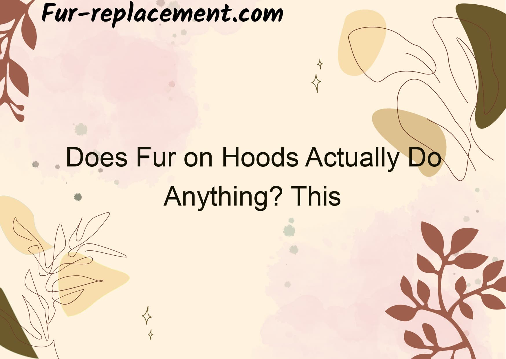 Does Fur on Hoods Actually Do Anything? This Study Will Blow Your Mind