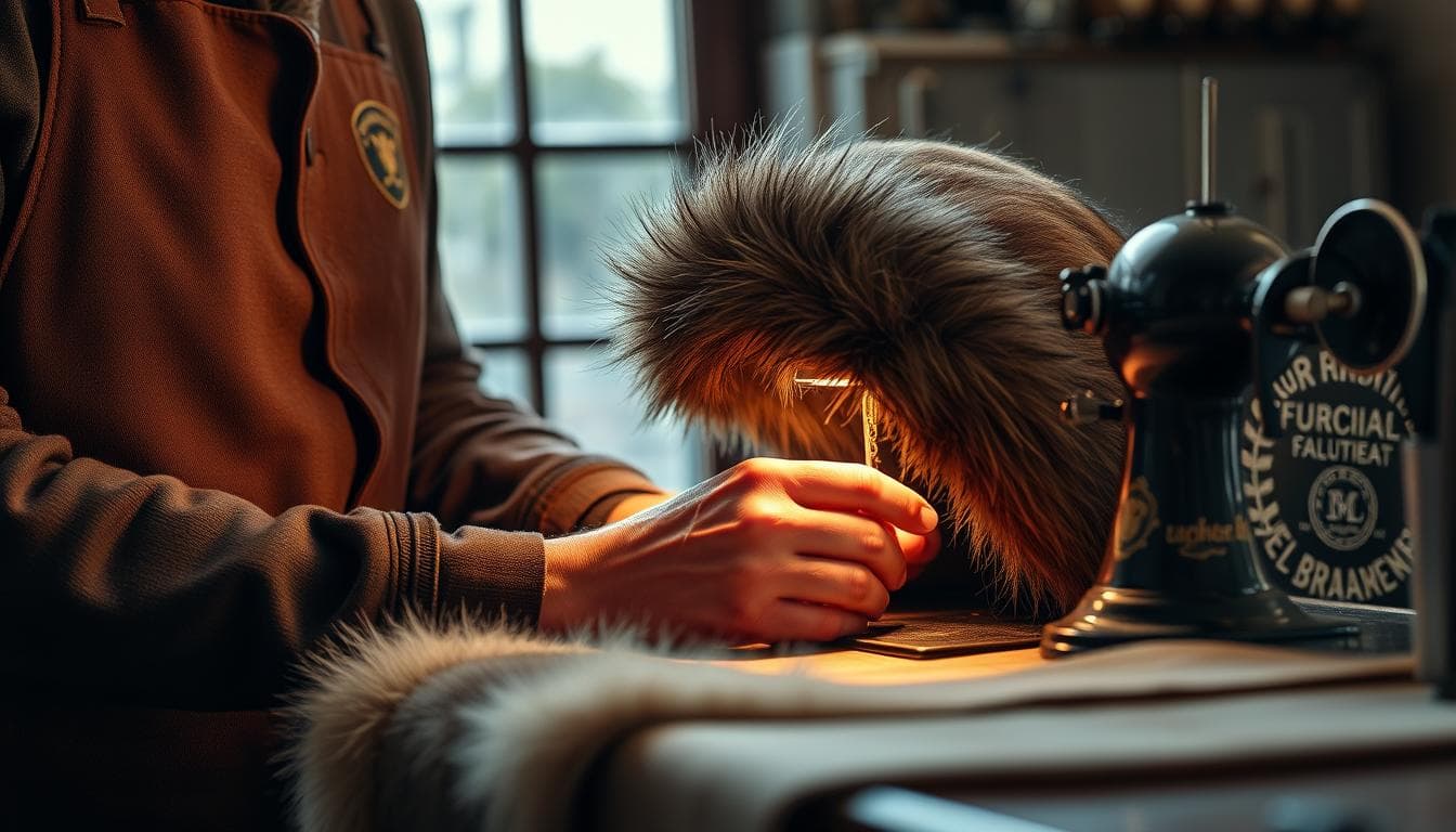 how to attach a fur trim to a hood