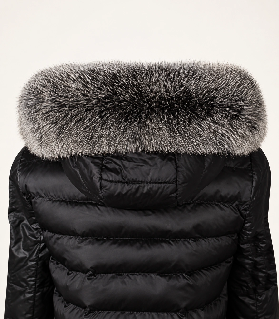 Rare silver Fox Fur Trim Hood Replacement Collar (Frosted) – product detail 3