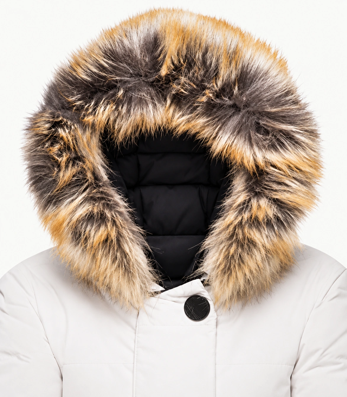 Faux Fur Trim Hood Replacement Collar (Ginger Fox) – product detail 2