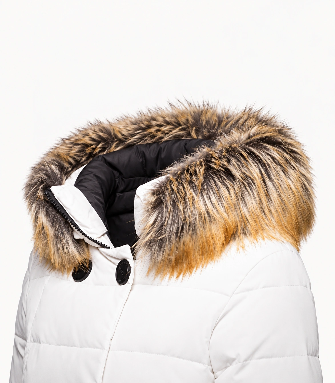 Faux Fur Trim Hood Replacement Collar (Ginger Fox) – product detail 4