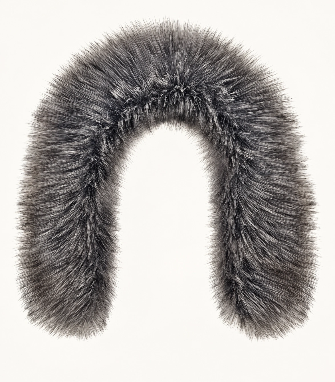 Faux Fur Trim Hood Replacement Collar (Grey Raccoon) – product detail 3