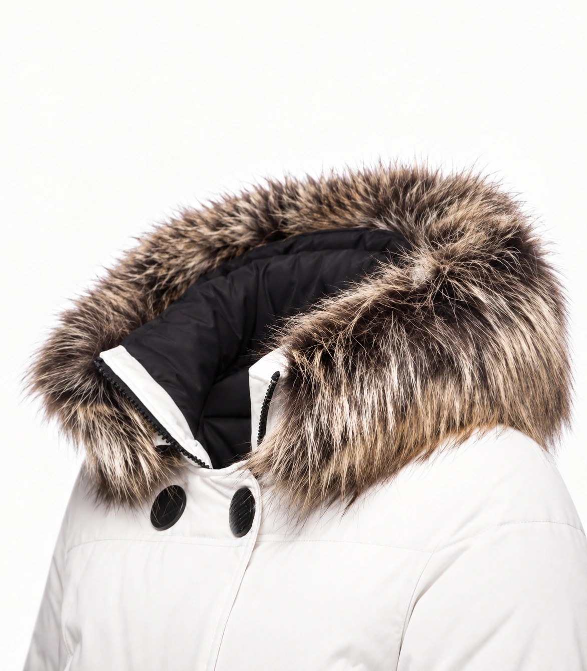 Faux Fur Trim Hood Replacement Collar (Hazel) – product detail 4