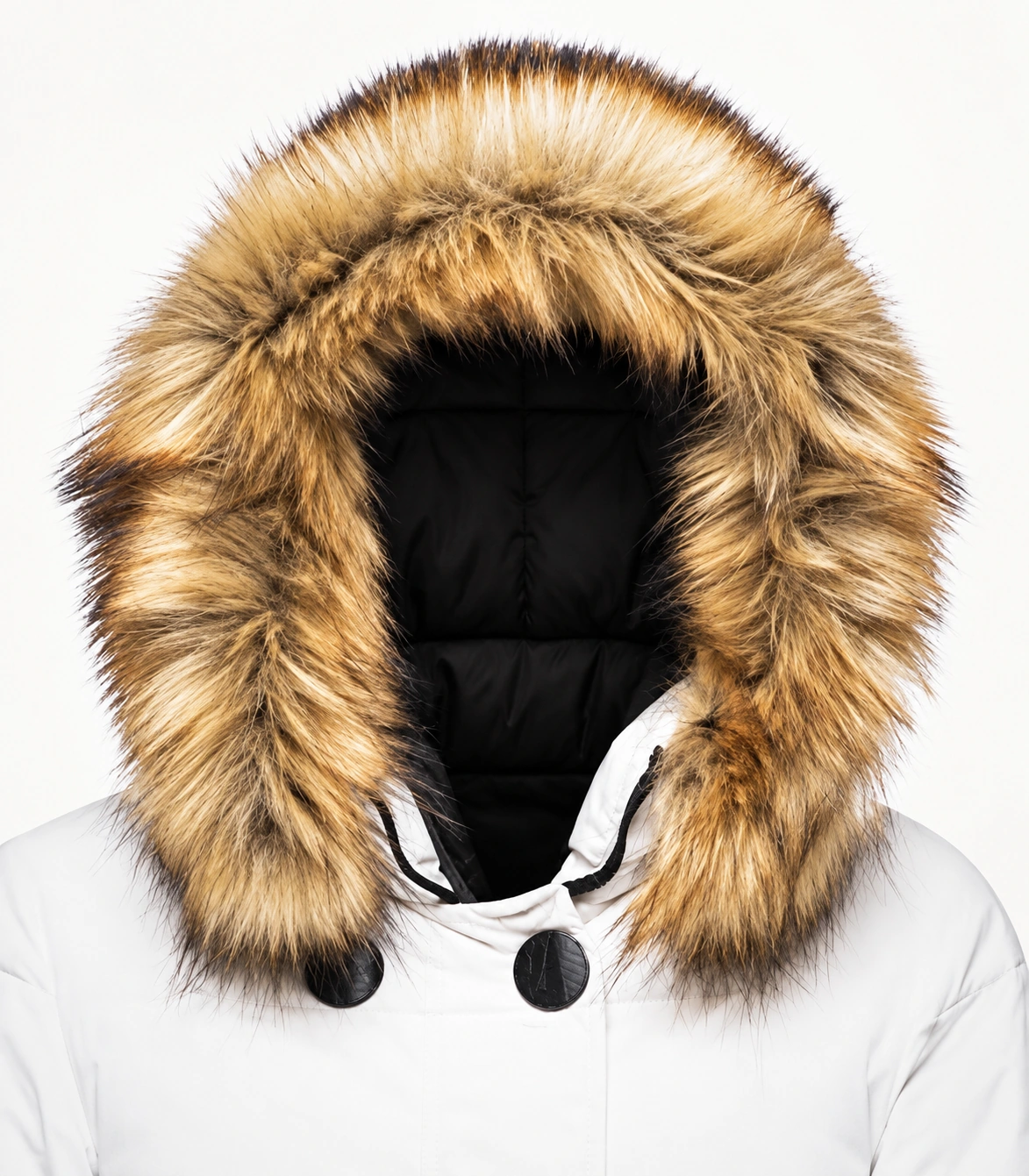 Faux Fur Trim Hood Replacement Collar (Honey Fox) – product detail 2
