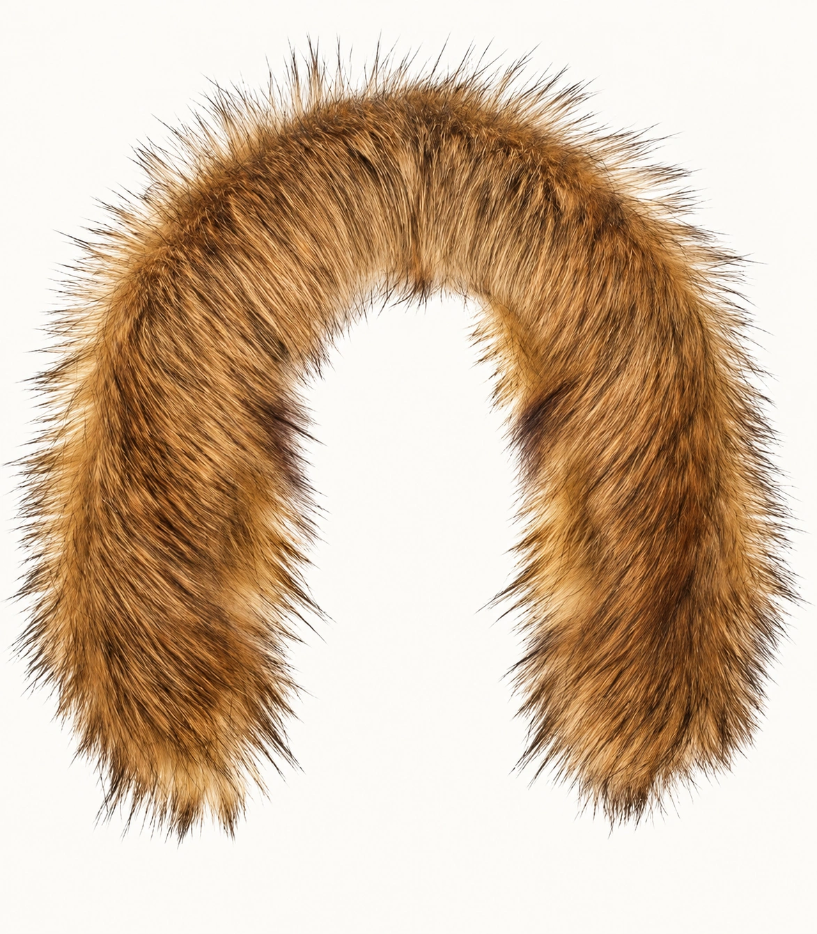 Faux Fur Trim Hood Replacement Collar (Honey Fox) – product detail 3