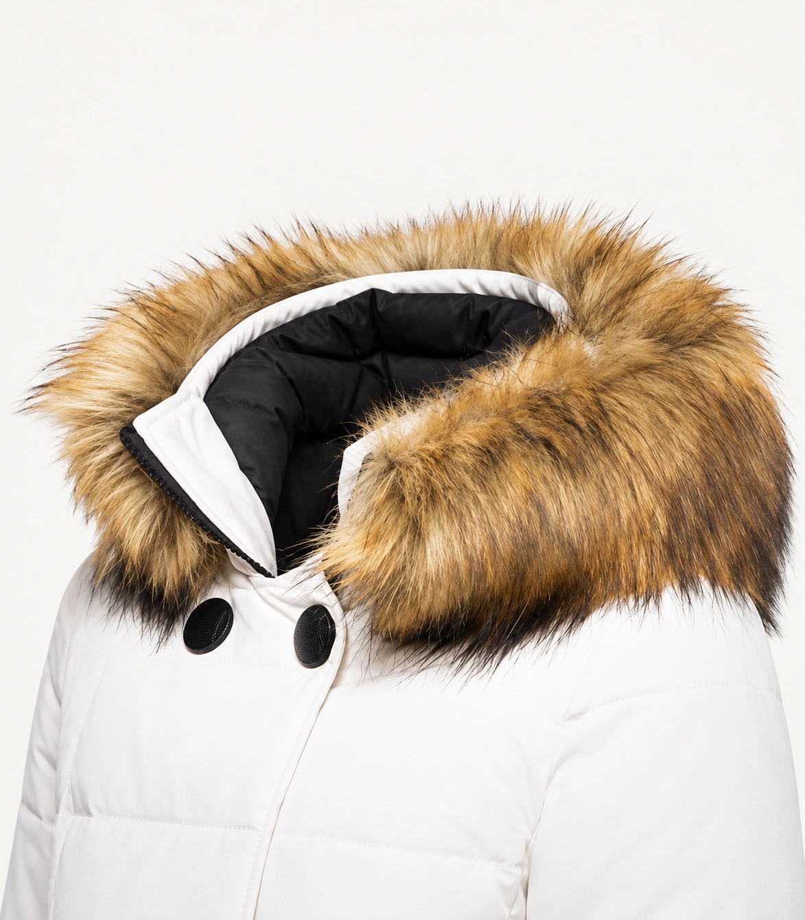 Faux Fur Trim Hood Replacement Collar (Honey Fox) – product detail 4