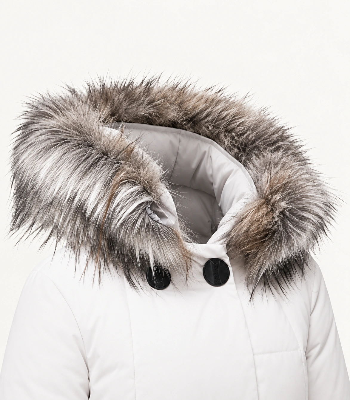 Faux Fur Trim Hood Replacement Collar (Husky Raccoon) – product detail 4