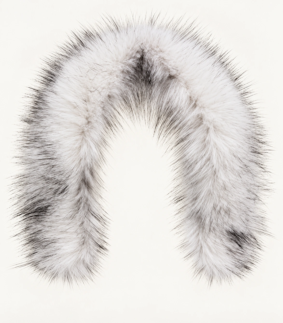 Faux Fur Trim Hood Replacement Collar (White And Black Raccoon) – product detail 4