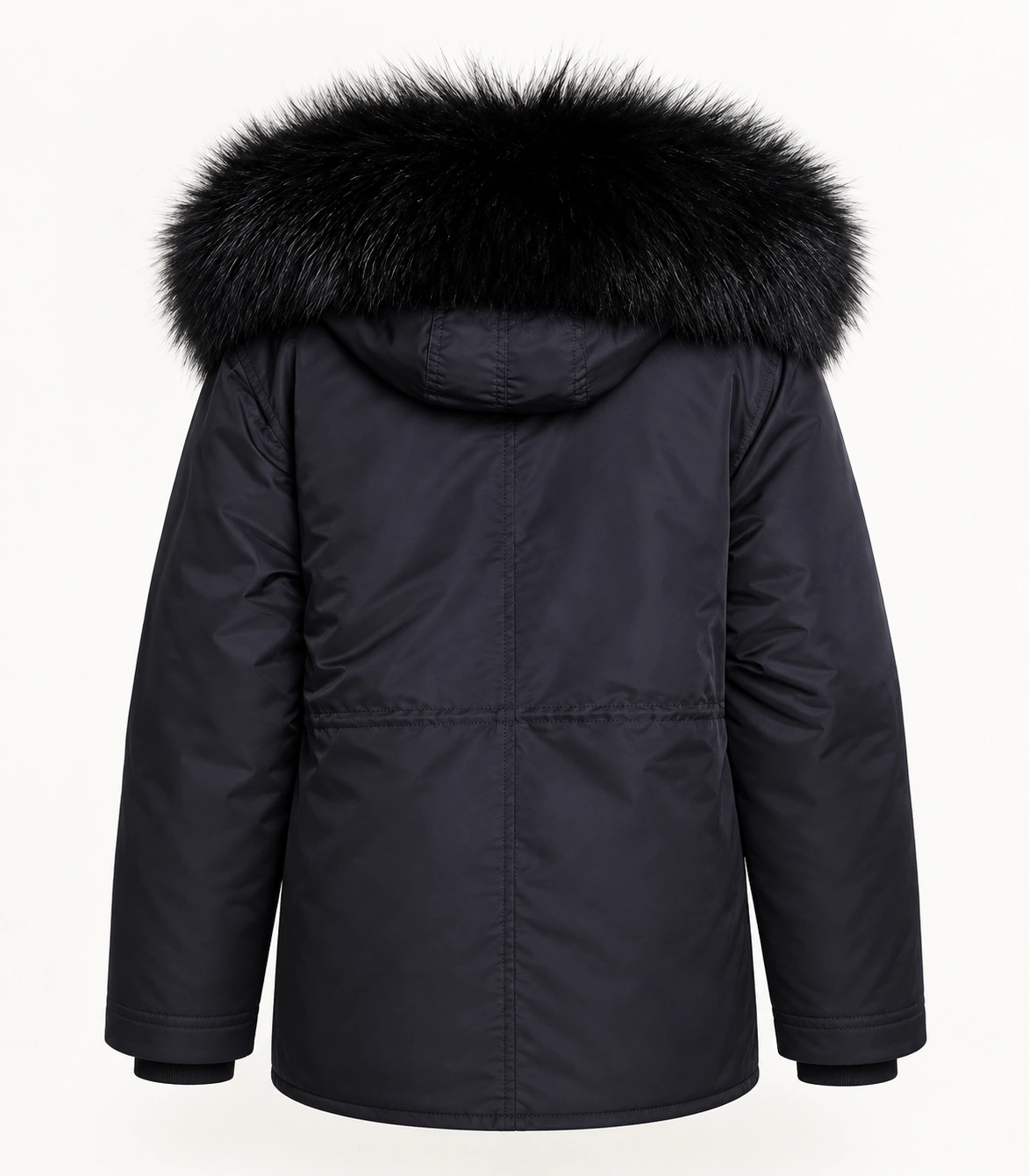 Raccoon Fur Trim Replacement Collar (Black)