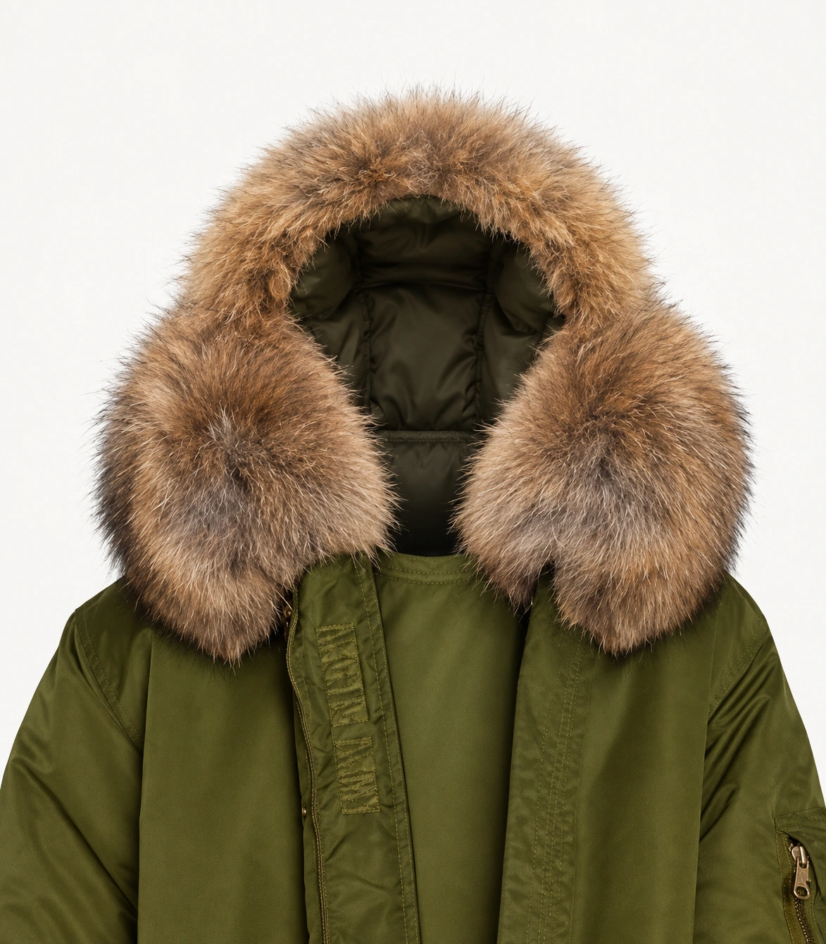 Parajumper Fur Trim Replacement Collar (Khaki) – product detail 2