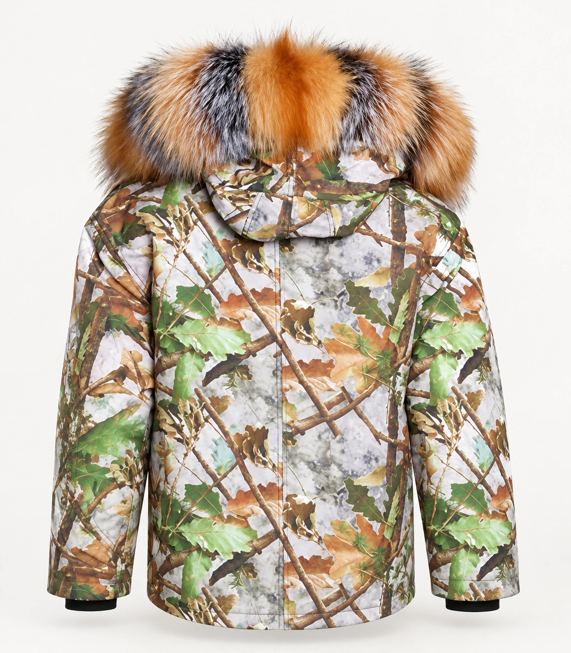 Raccoon Fur Trim Replacement Collar (Arctic Camo)
