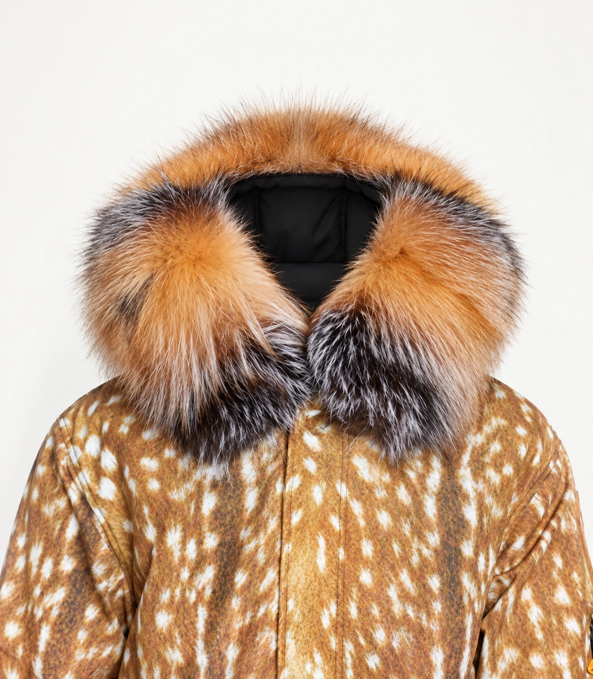 Raccoon Fur Trim Replacement Collar (Arctic Doe) – product detail 2
