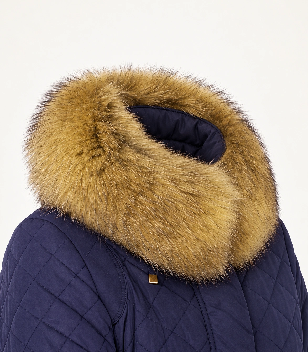 Raccoon Fur Trim Replacement Collar (Dyed Yellow)